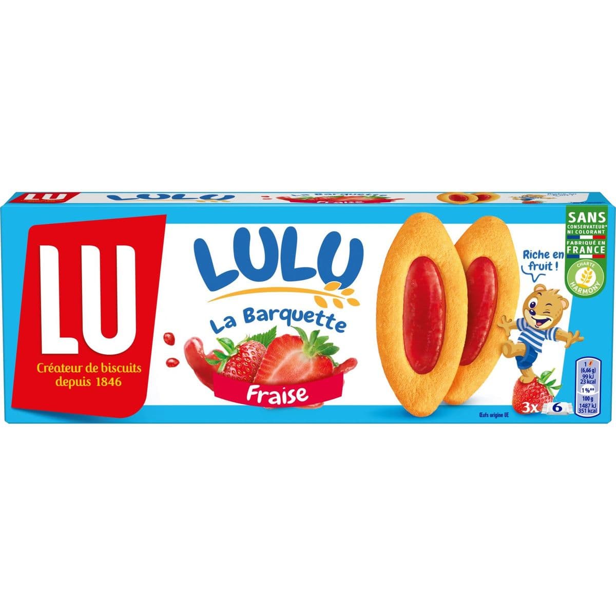 Barquette LU Fraise