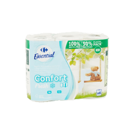 Carrefour Essential Confort papier toilette x6