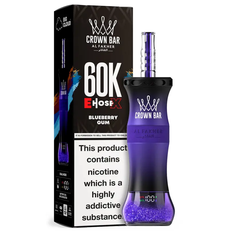 Crown Bar Al Fakher CloudX 60000 puffs Engleezi