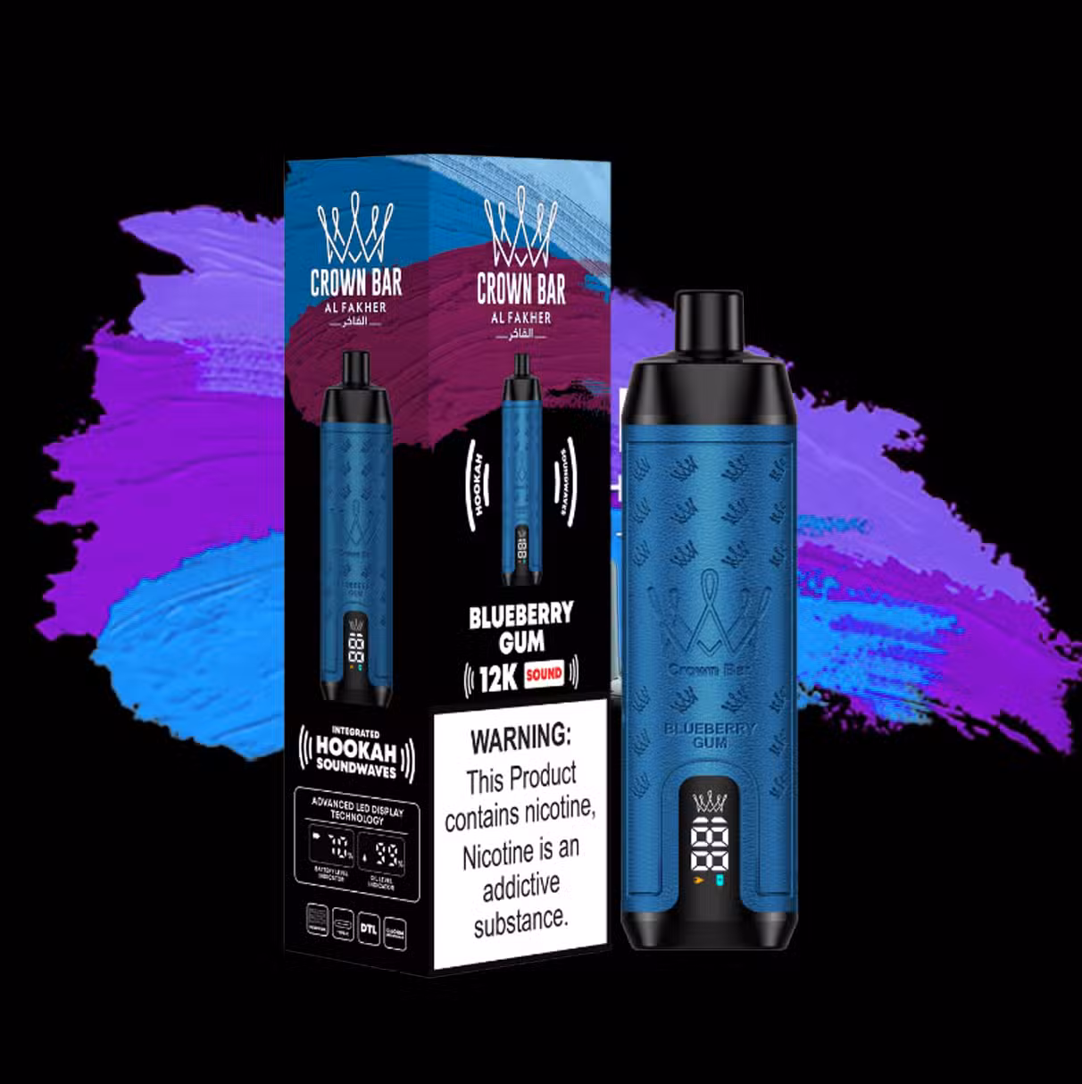 Crown Bar Al Fakher CloudX 60000 puffs Lady Blue