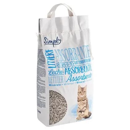 Lettiera litière minérale absorbante pour chat 7,2 kg
