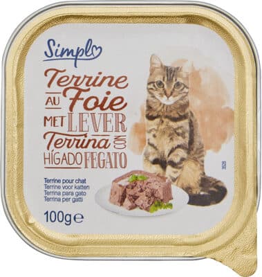 Simpl pâtée pour chat Foie / Poisson (barquettes)